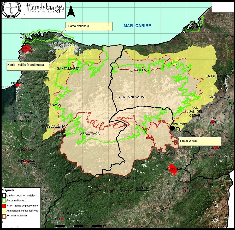 Carte Sierra Nevada de Santa Marta